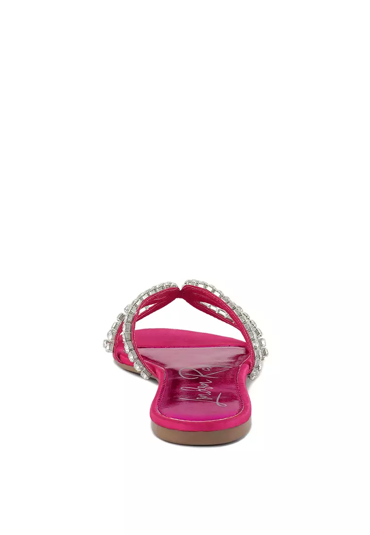 Fuchsia 2025 flat sandals