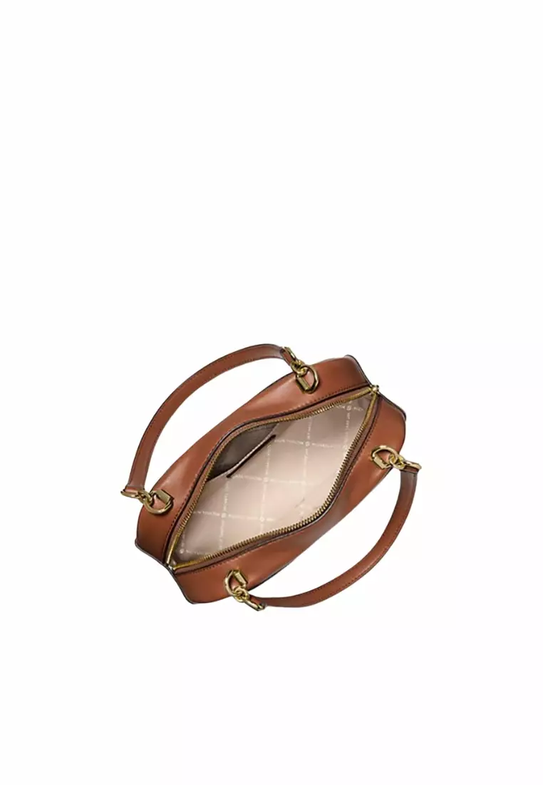 Michael Kors Cecily Small Signature Logo Shoulder Bag In Brown 35F5G8CL1B