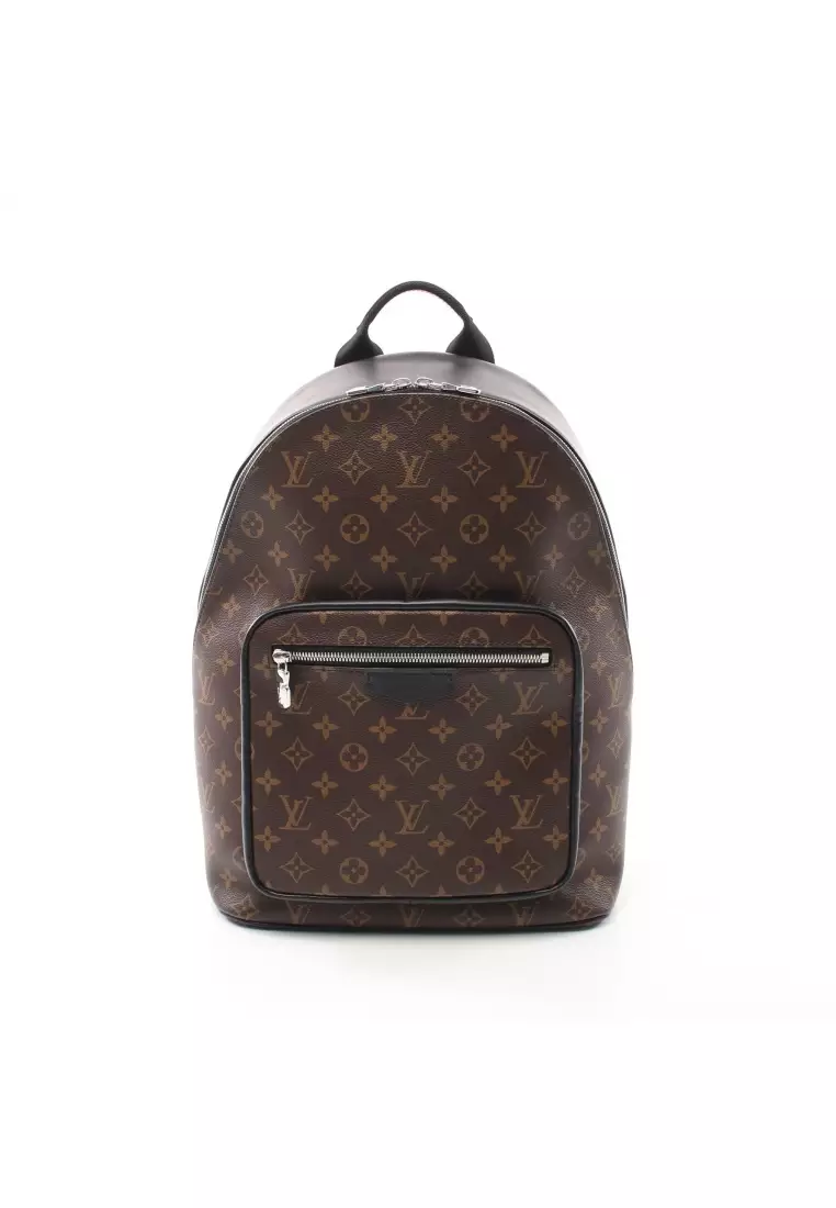 Shop Louis Vuitton Plain Leather Logo Backpacks by Mau.loa