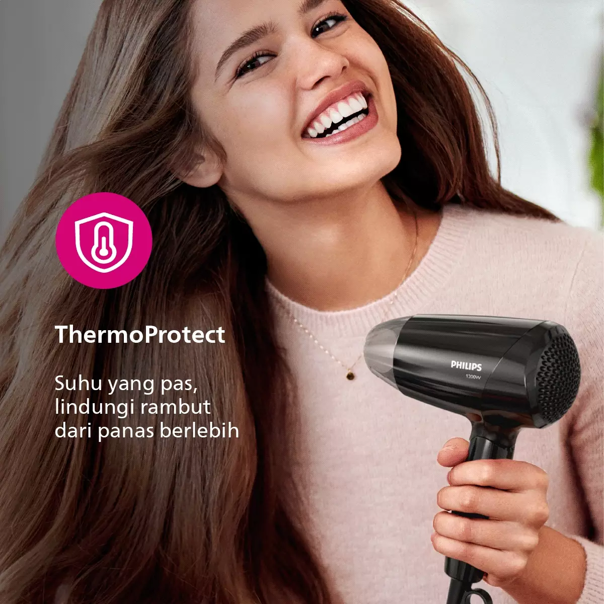 Philips Hair Dryer Essential Care BHC010/12 Pengering Rambut