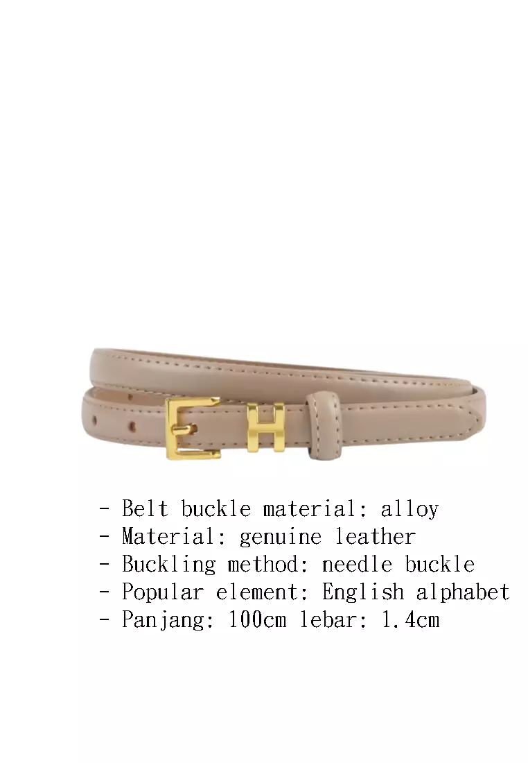 Women's Thin Leather Belt