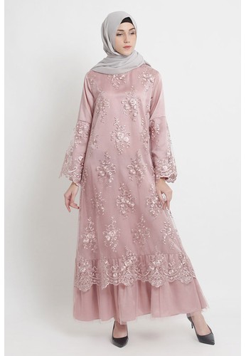 Jual Manama Manama Rose Gold Ghaniyah Dress Original Zalora Indonesia