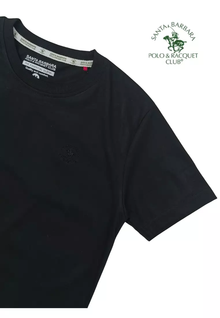 Basic Plain White T-Shirt For Men With Logo Embroidery On Chest