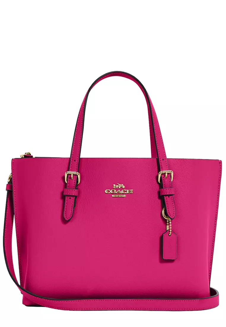 pink tote coach bag