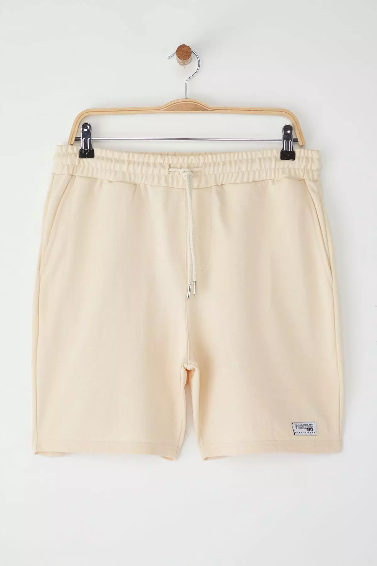 Stone Regular/Normal Cut Cotton Shorts with Label Applique TMNSS23SR00079