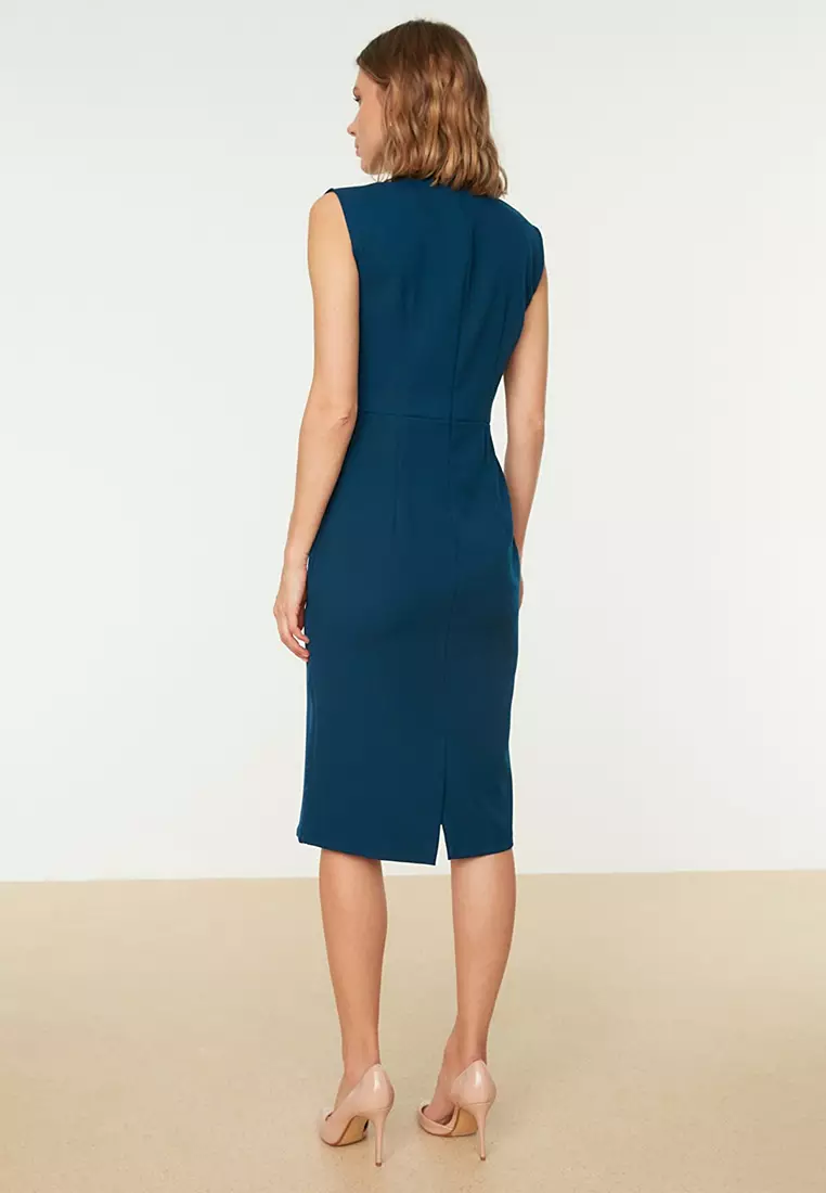 Buy Trendyol Knee Length Gathered Dress 2024 Online | ZALORA Philippines