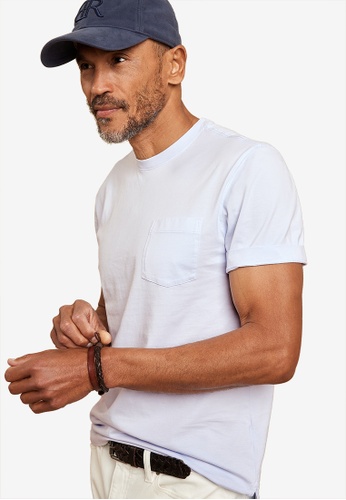 Banana Republic blue Authentic Gmt Dye Pocket Crew Tee 13F2BAA01D0C1FGS_1
