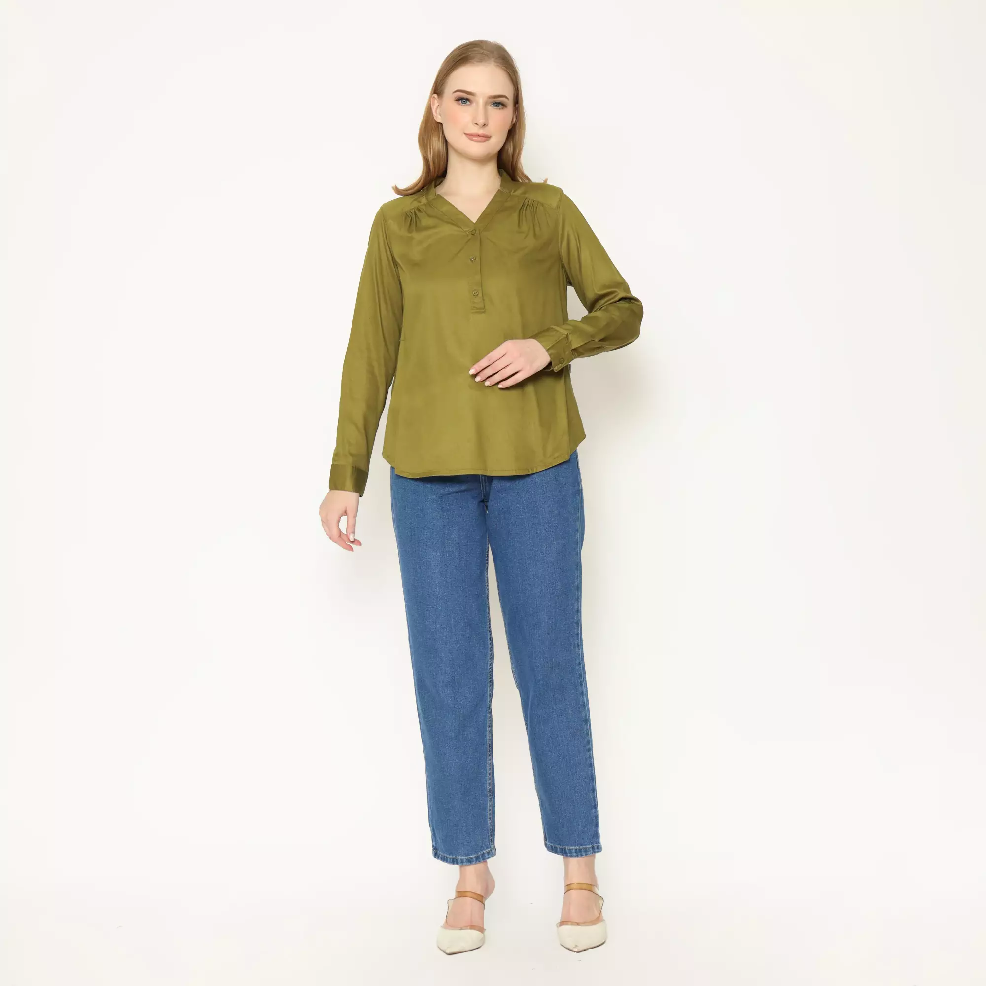 Anala Blouse Olive