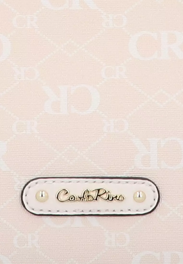 CR Monogram in Cream Top Handle M - Beige