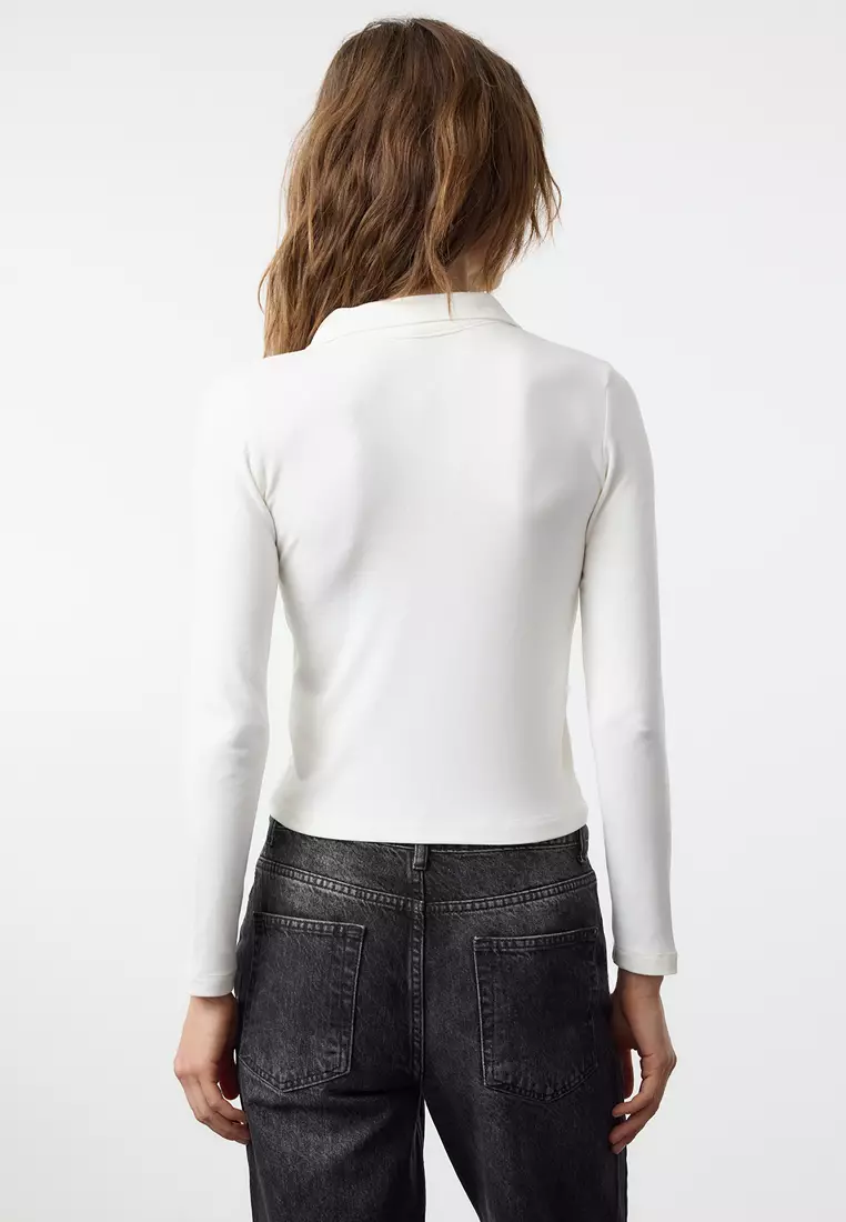 Polo Collar Blouse