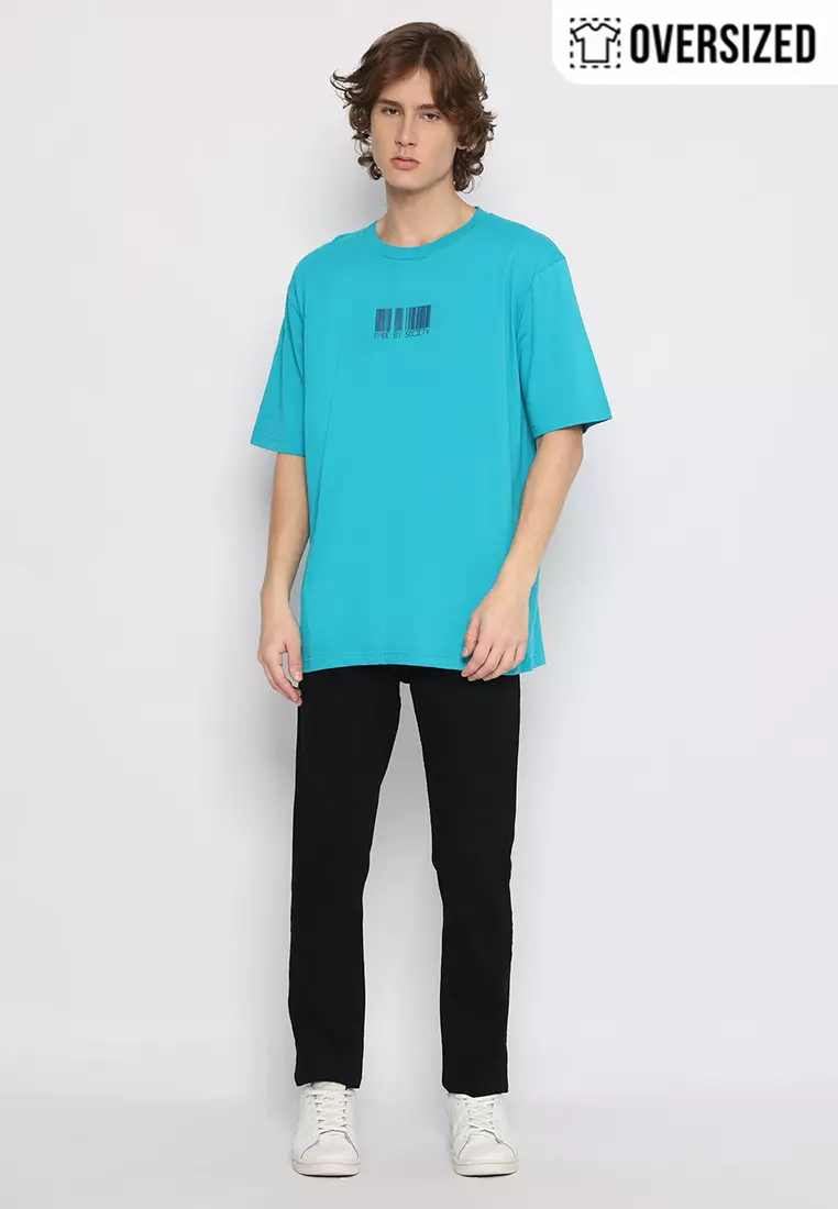 RBJ T-Shirt Cotton Combed Oversized Pria 2079250191