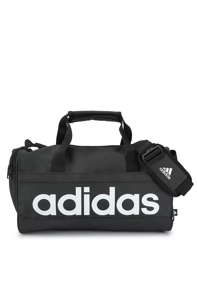 Buy ADIDAS essentials linear duffel bag extra small in Black/White
