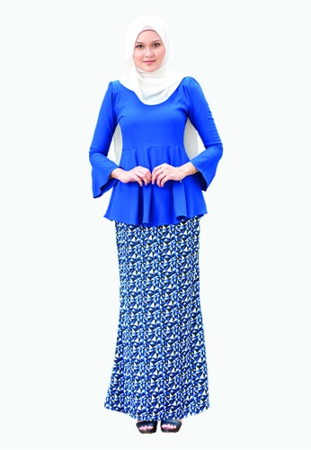 Delina Peplum from Kamelia in Blue