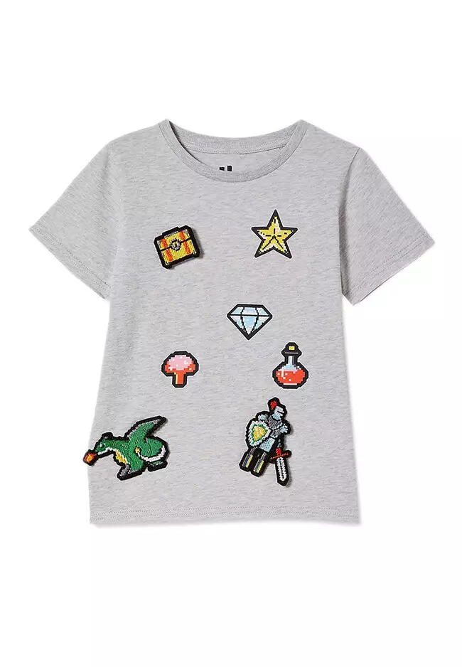 Astros Orbit Inspired Kids Gray T-shirt Children's 