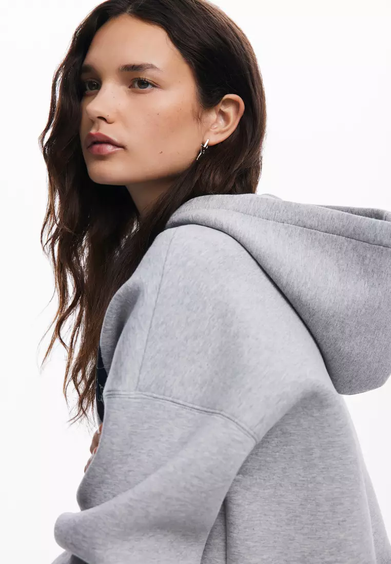 Desigual Woman Printed zip-up sweatshirt M. Christian Lacroix.