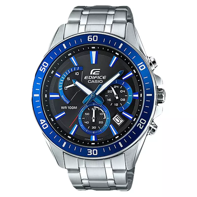 Jam tangan casio on sale edifice chronograph wr100m