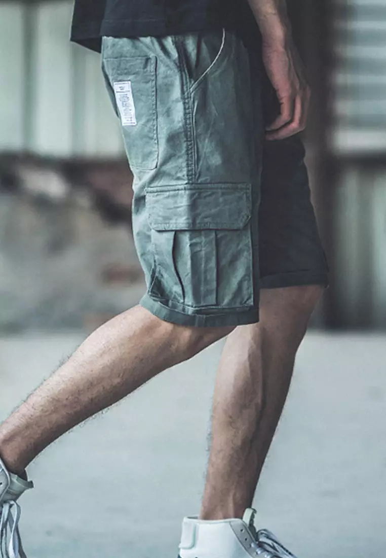 Mens cargo shorts new arrivals with drawstring legs