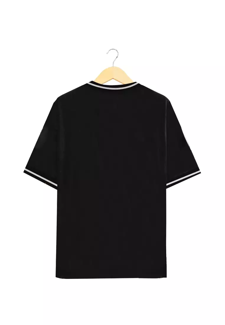 Ryusei Kaos Pria Boxy Oversize Respective Black