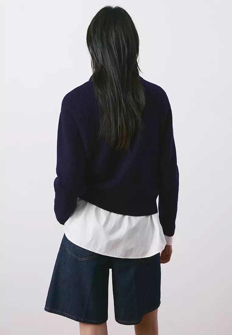Knitted Polo-Neck Sweater
