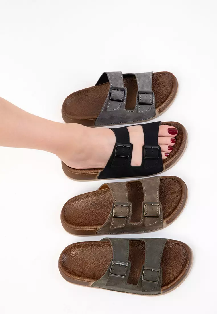 Black Unisex Slippers 20723