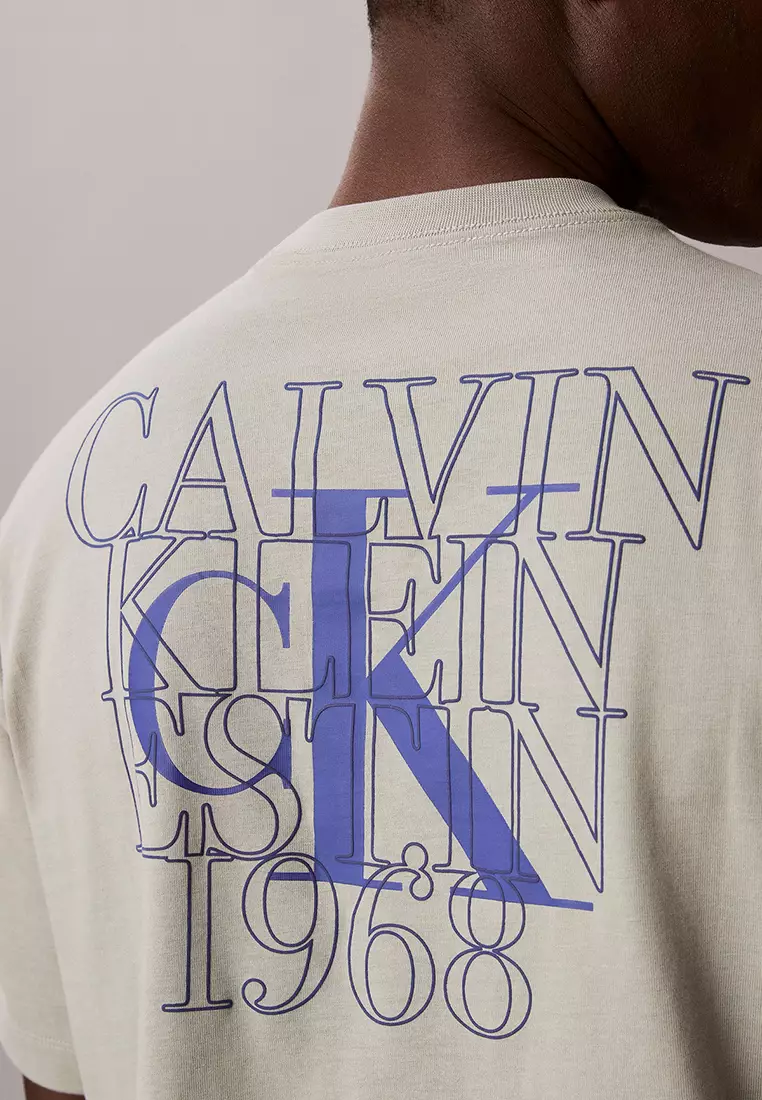 Overlay Logo Graphic Relaxed Tee - Calvin Klein Jeans