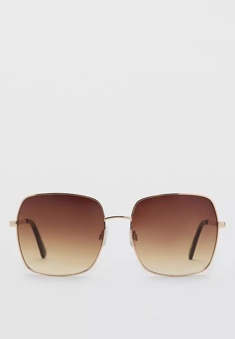 Square Metallic Frame Sunglasses