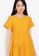 ZALORA BASICS yellow Round Neck Babydoll Dress 522E2AA7514552GS_3