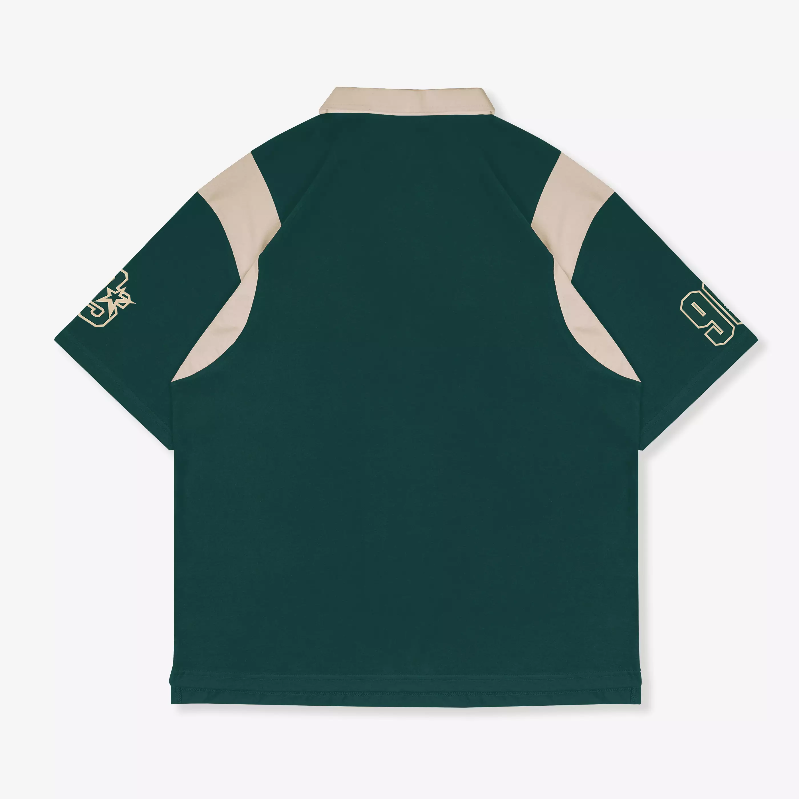 OOTDSUPPLY Oversize Rugby Polo Shirt Infinite 96 Green-Mocca | Kaos Polo Pria dan Wanita OVZ-PSRGM021