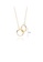 Glamorousky silver 925 Sterling Silver Plated Gold Simple Fashion Hollow Geometric Pendant with Necklace B1047AC9AA896CGS_2