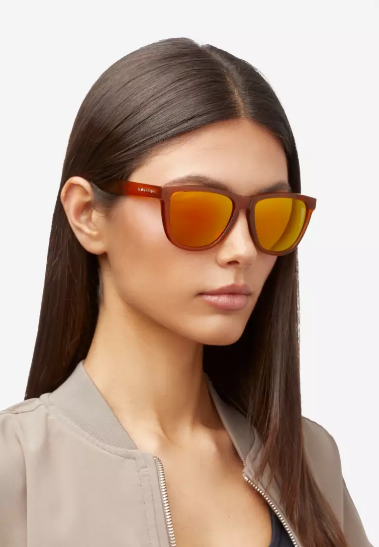 One Raw - Polarized Caramel Daylight Sunglasses for Men and Women, Unisex. Official Product designed and Made in Spain