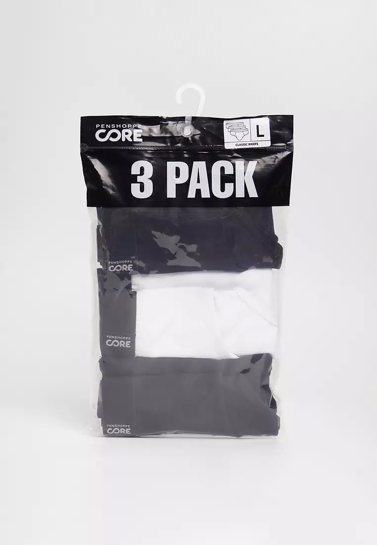 Penshoppe Core Men's 3 in 1 Bundle Allday Classic Brief