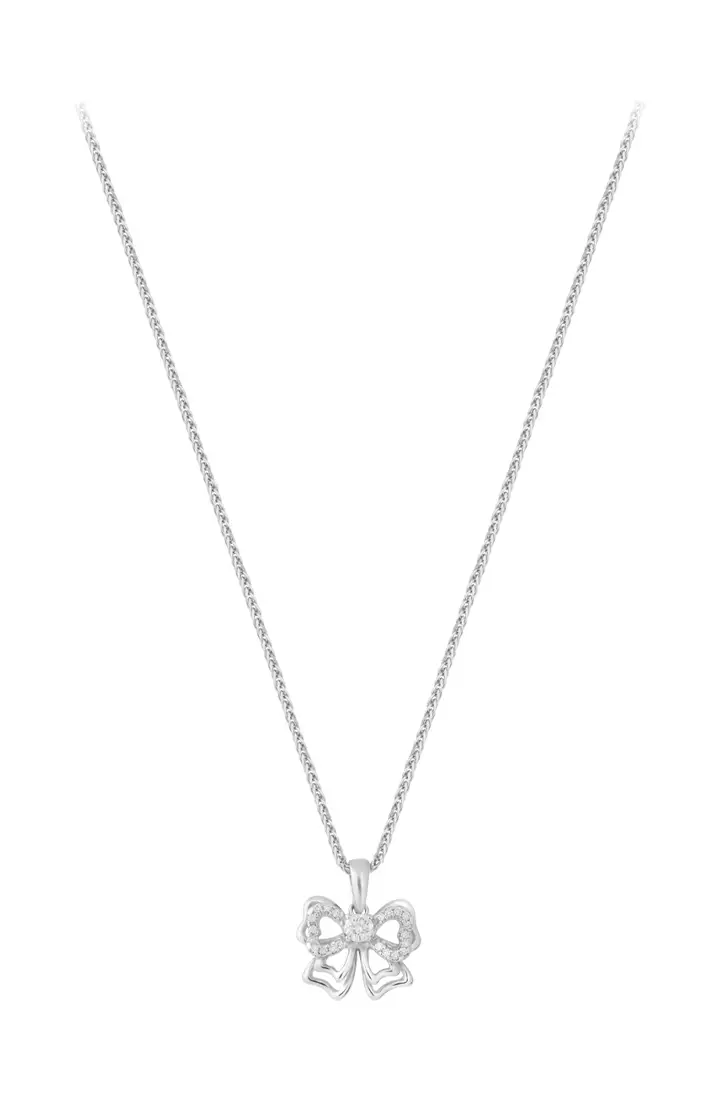 GOLDHEART Gift of Love Diamond Pendant, White Gold 750
