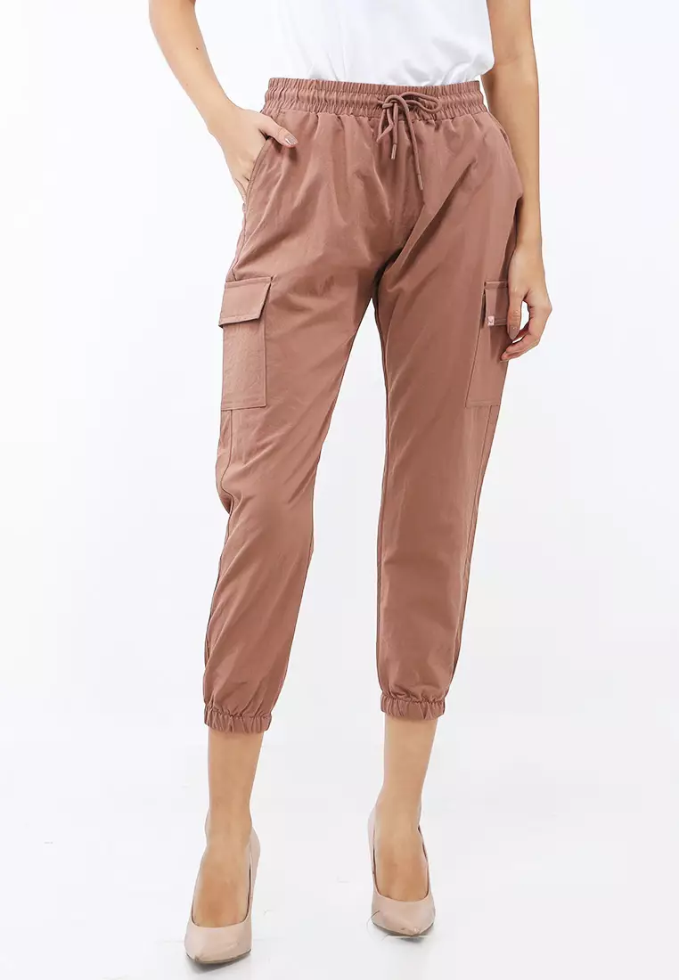Buy REDGIRL Colored Long Slim Fit Pants 2024 Online