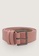 ForMe pink Square Buckle Slim Belt 4ECC7ACE8AD9BFGS_1