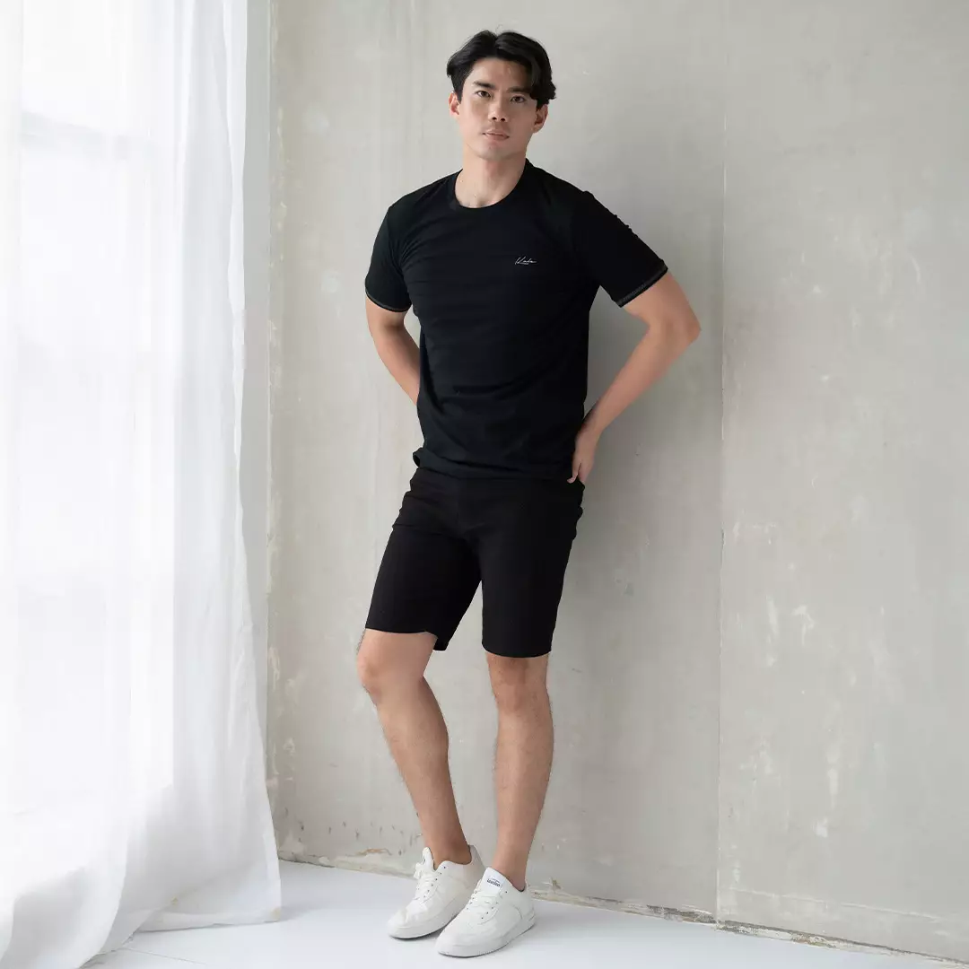 Kale DESMON BLACK / Atasan Kaos Pria / Baju Kaos Polos Pria / Cotton Combed 24S / Kaos Basic