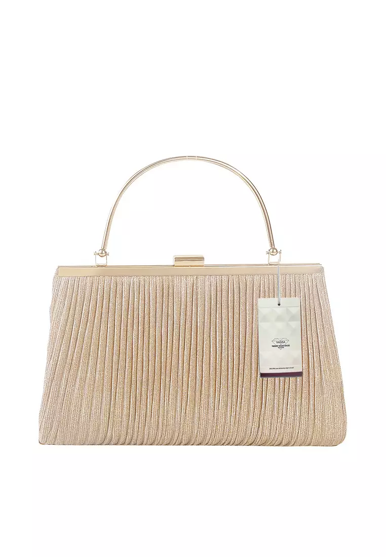 Buy Twenty Eight Shoes VANSA Shiny Ruched Banquet Clutch Bag VBW