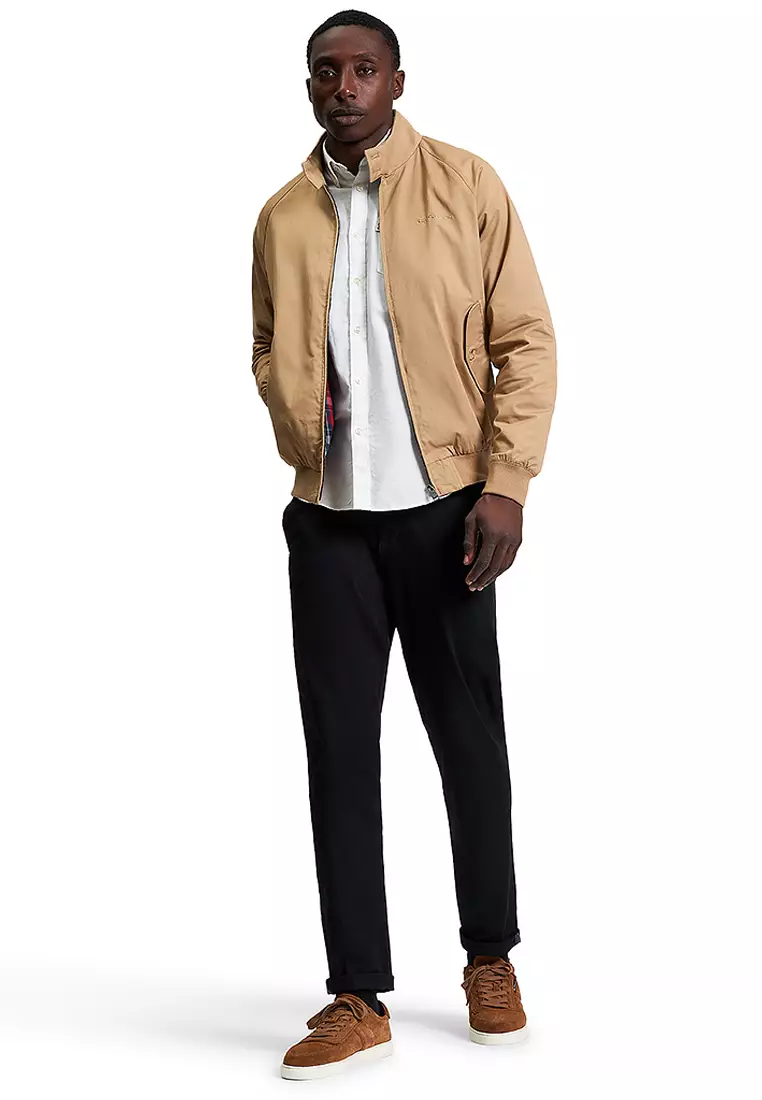 Signature Check Lined Harrington Jacket