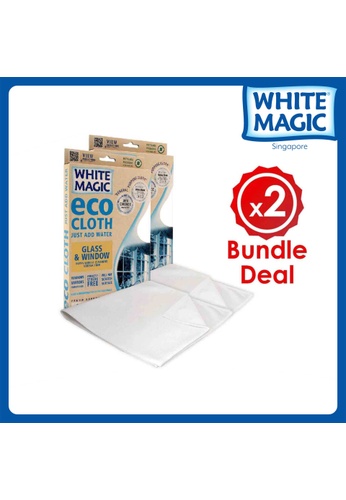 White Magic White Magic Microfibre Glass & Window Eco Cloth Bundle of 2 8D32CESC2EDB15GS_1