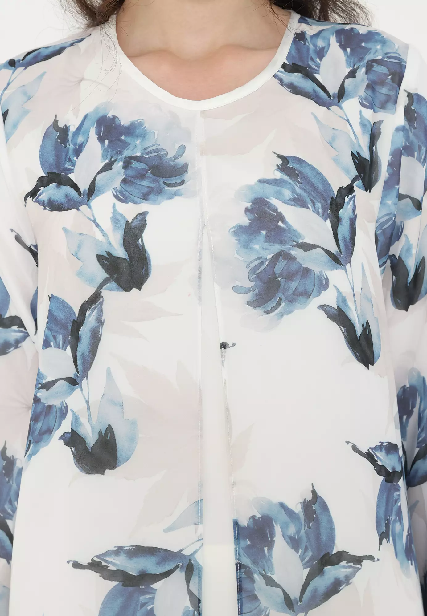 Tunic Floral Ocean Rust In White By Brilliant Girl Warna PUTIH