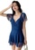 A-IN GIRLS blue Sexy Gauze Big Backless One-Piece Swimsuit 4B71FUS37AEDF5GS_1