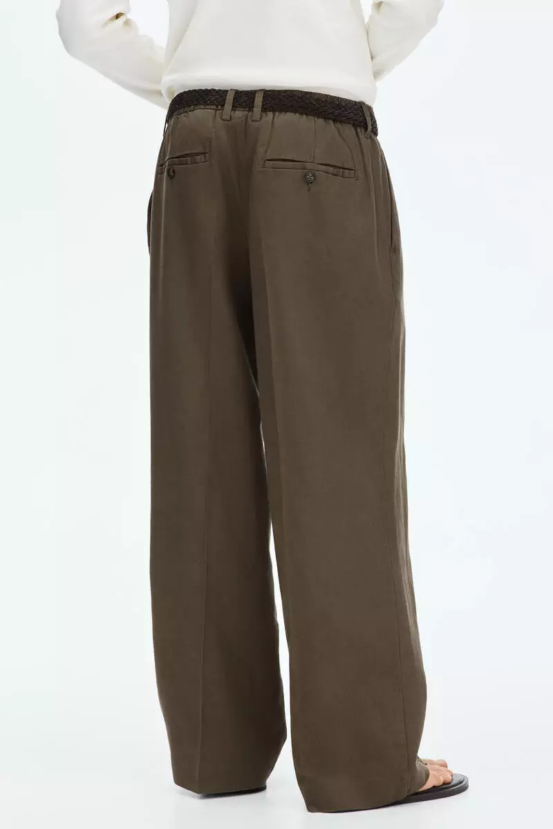 Loose Fit Linen-blend trousers