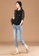 A-IN GIRLS black and brown Fake Two Piece Stitching Sweater 42623AA80A1B60GS_5
