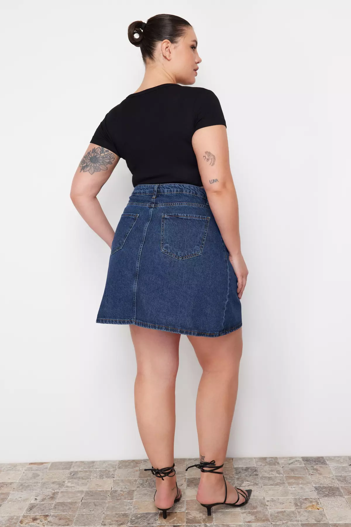 Denim Short Skirt