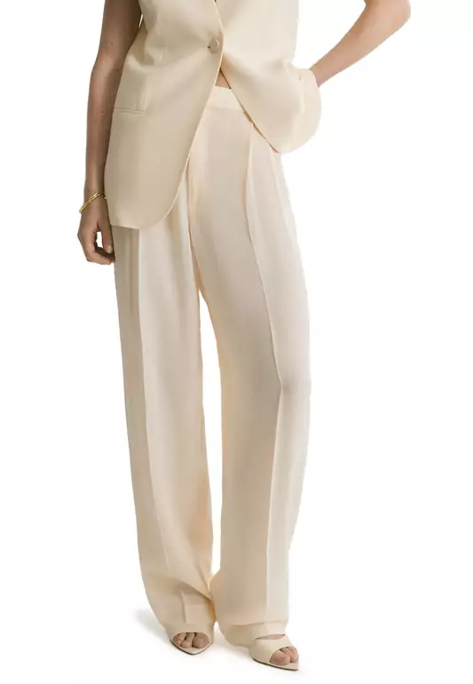 Straight-Fit Suit Trousers