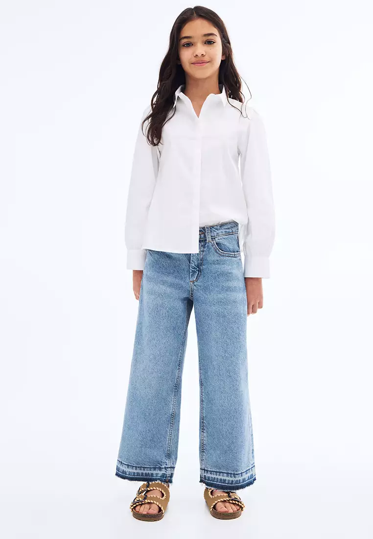 Jeans Culotte Mid-Waist Comfort