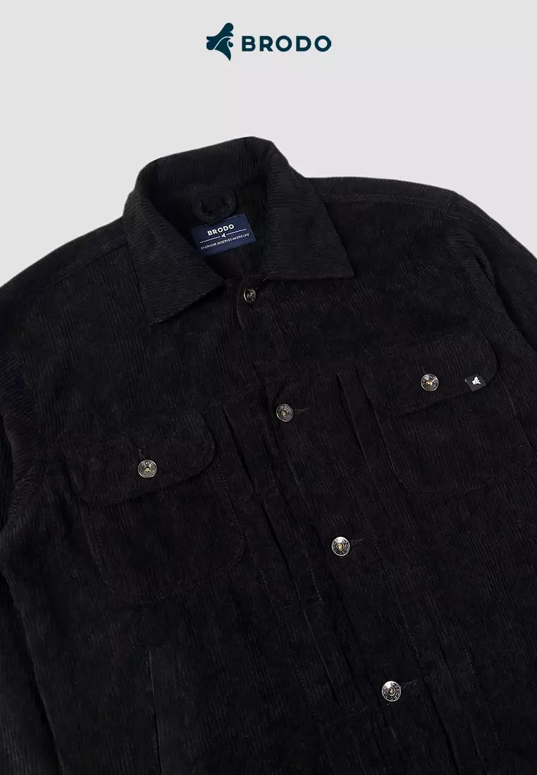 BRODO - Trucker Jacket Corduroy Black