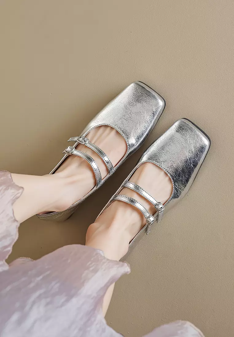 Double Strap Mary Jane Shoes WW8393-1