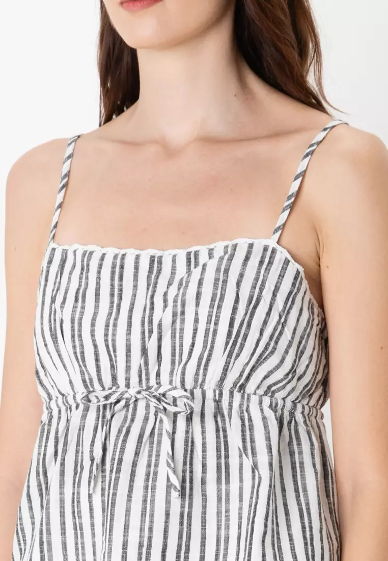 Cotton Lace Straight Neck Cami