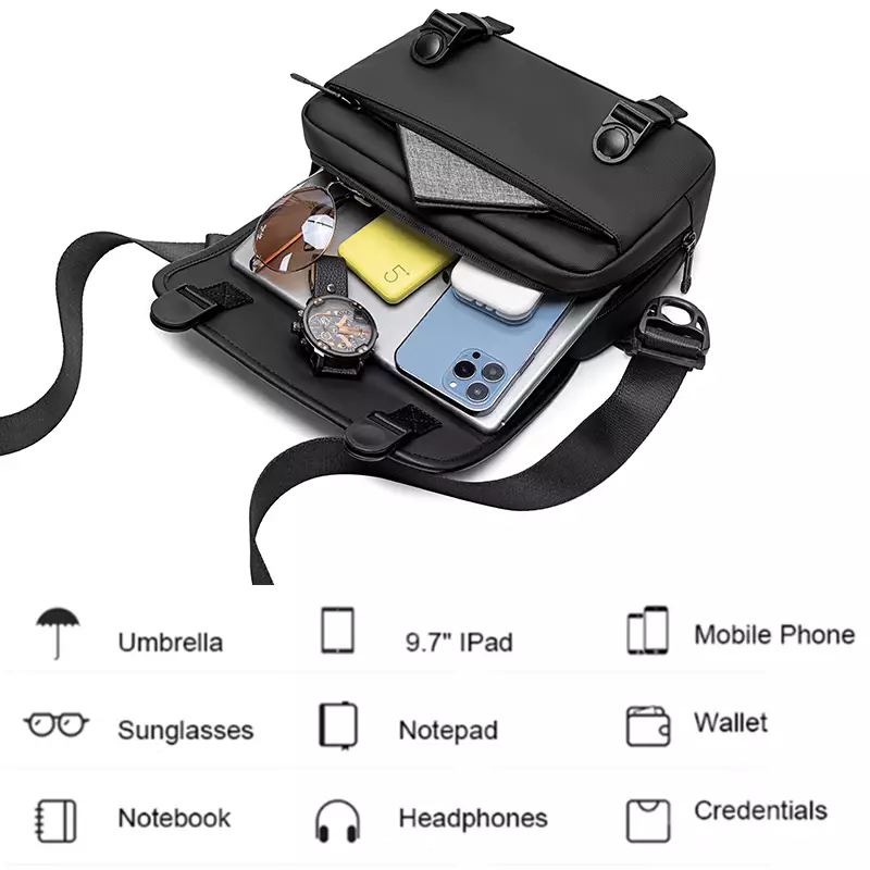 Arctic Hunter K00568 Tas Selempang Messenger Bag Sling Bag Pria - GREY