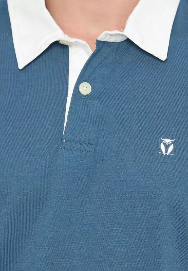 Matsuda Kaos Rugby Polo Shirt Pria Lengan Panjang Fujidera